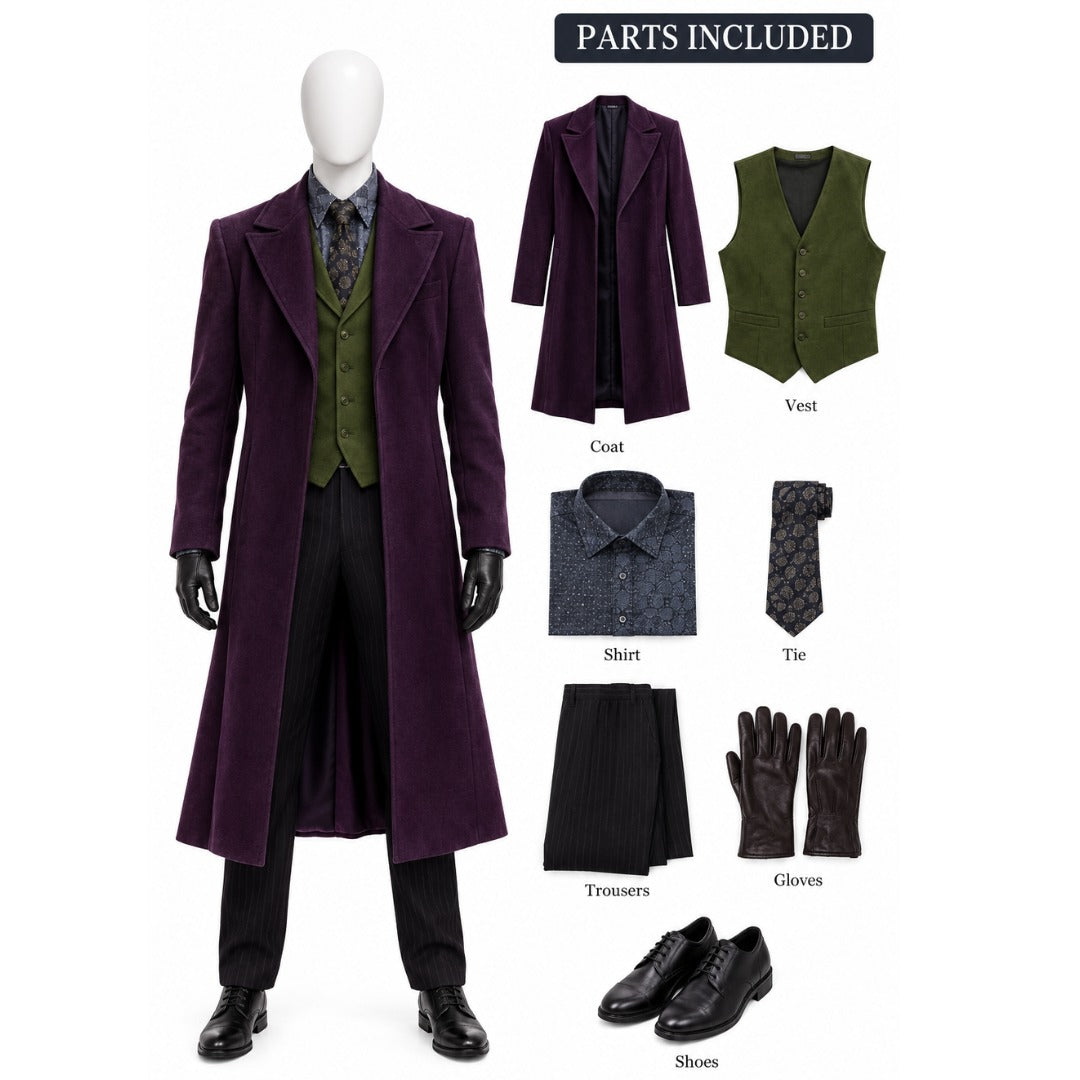The Joker Cosplay Costume – Purple Suit & Villain-Inspired Outfit | Dot Custom Cosplay