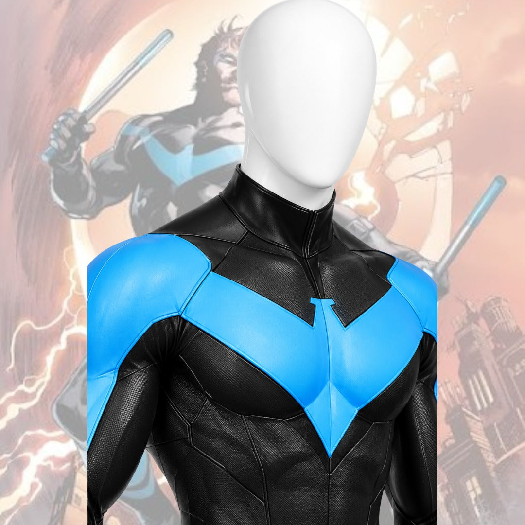 Nightwing Cosplay Costume – Blue Tactical Jacket, Superhero Outfit & Comic Convention Apparel