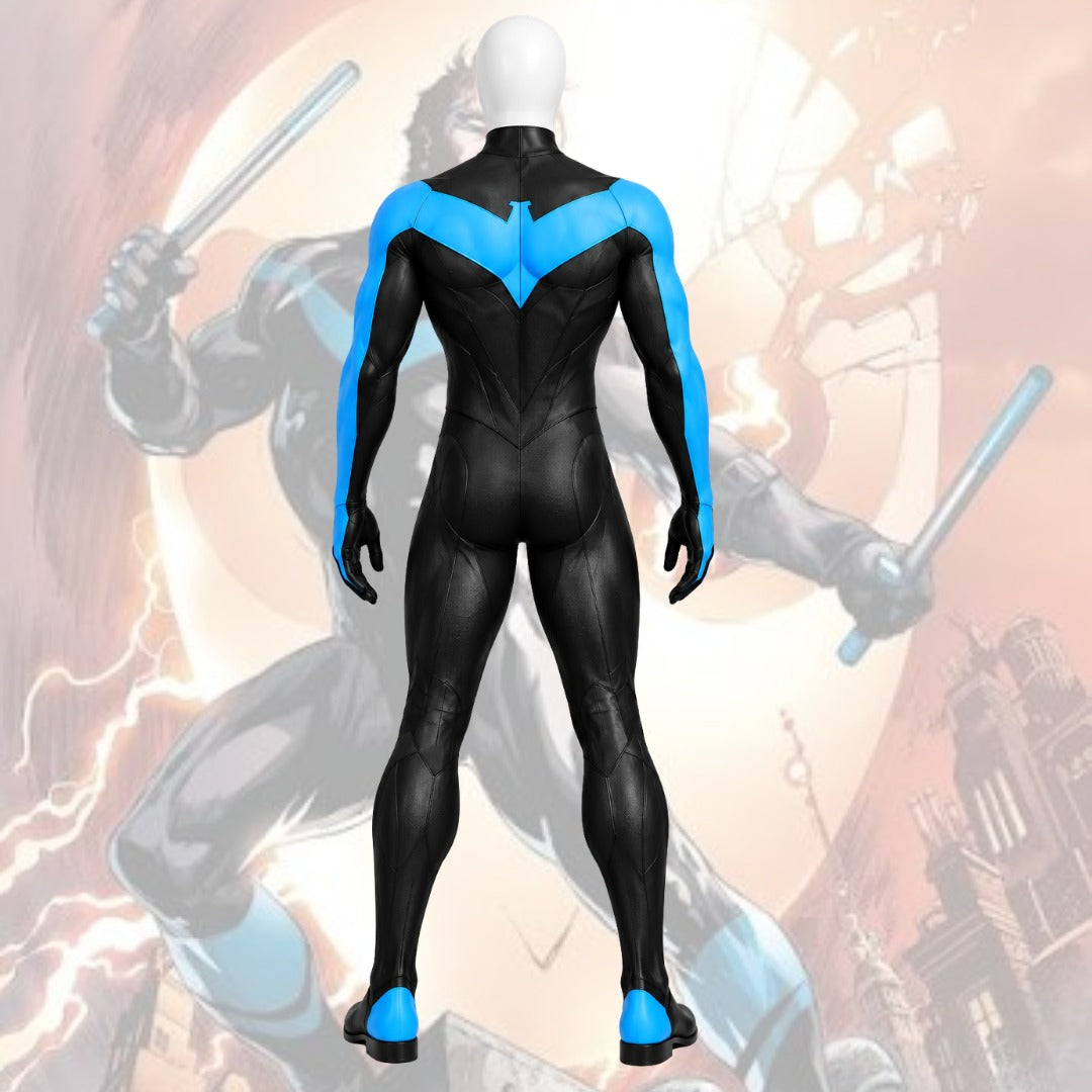 Nightwing Cosplay Costume – Blue Tactical Jacket, Superhero Outfit & Comic Convention Apparel